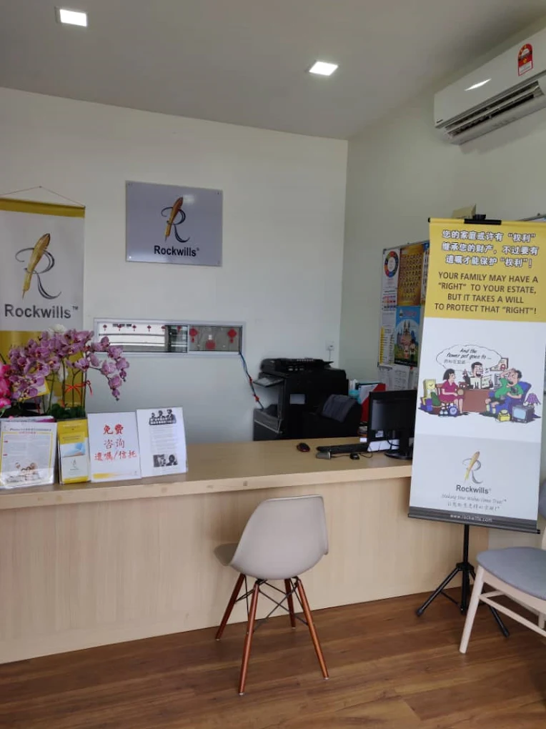 Rockwills Sarawak Regional Office reception area providing will executor executorship Kuching services for local families and business owners.